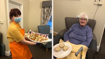 Grimsby care home enjoy mince pie tasting afternoon